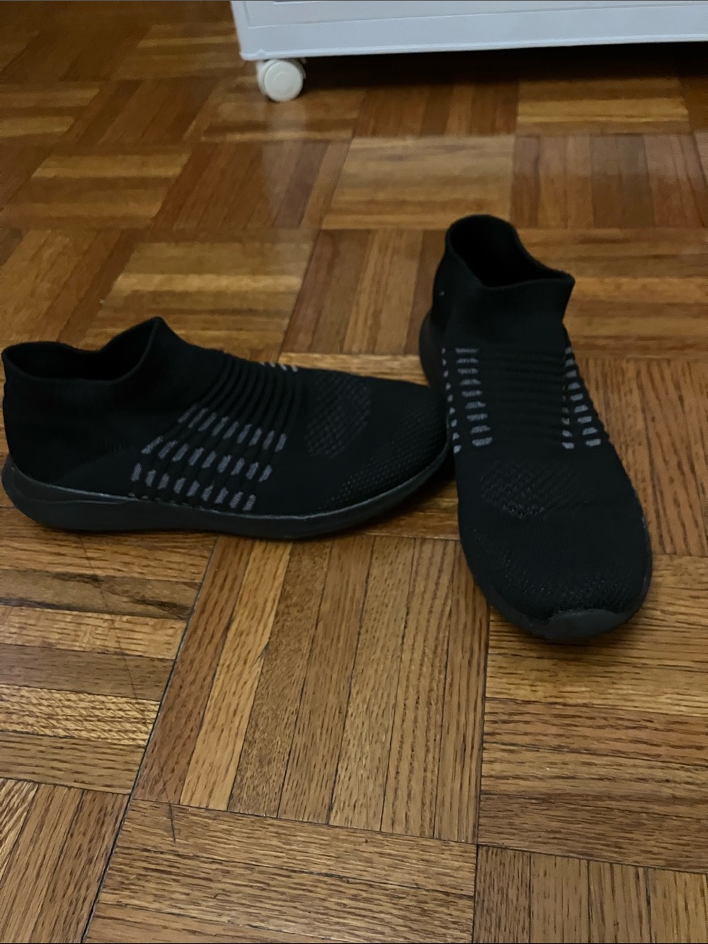 Women’s Black Knit Slip-On Sneakers - Lightweight Sock Design